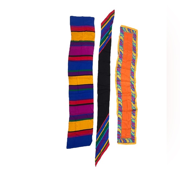 Set of 3 Vintage Liz Claiborne Silk Scarves Hairties - Picture 8 of 8